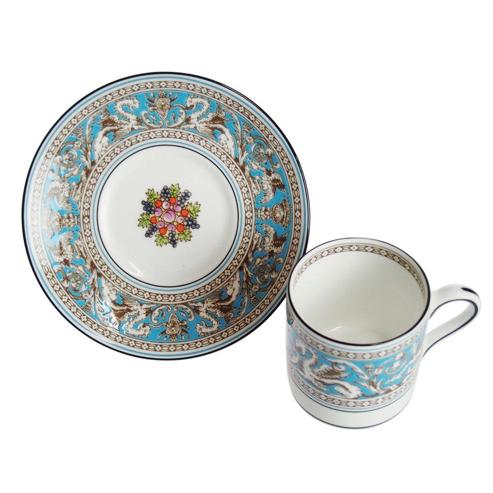 Wedgwood Florentine Turquoise Coffee Cup Saucer Bond [Item]