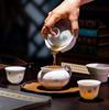 Jingdezhen Colorful Linglong Tea Set Gift Ceramic Cup Saucer Cover Bowl Kung Fu Tea Set Full Set of Souvenirs