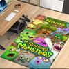 Tappeto Stampato Personalizzato My Singing Monsters Playground, per Sedia da Ufficio Soggiorno Camera da Letto Cucina Decorazioni Regali.