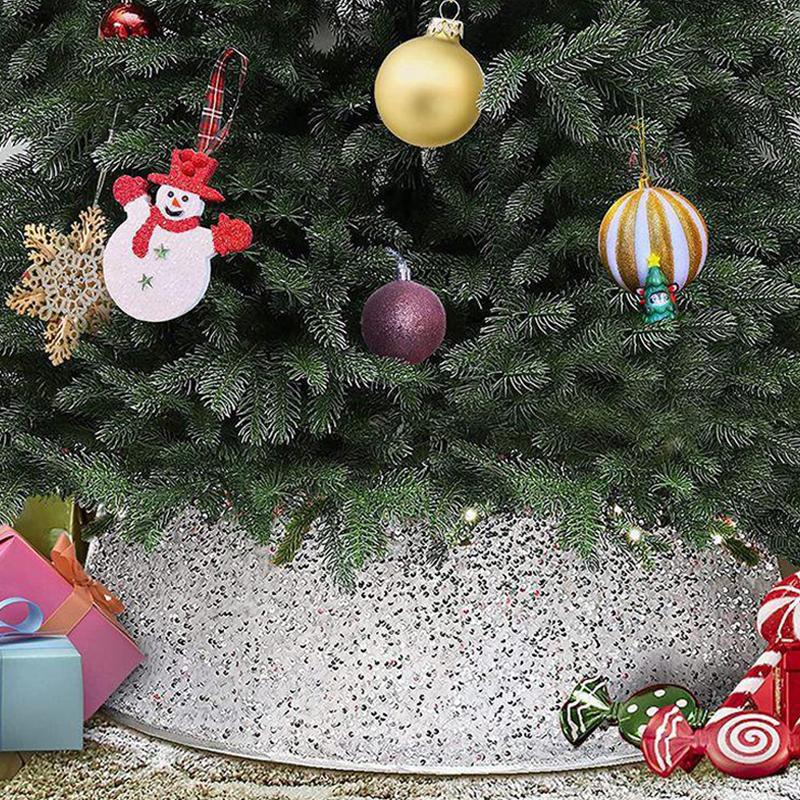 Circular Christmas Craft Decoration Christmas Sequin Tree Surround Decoration