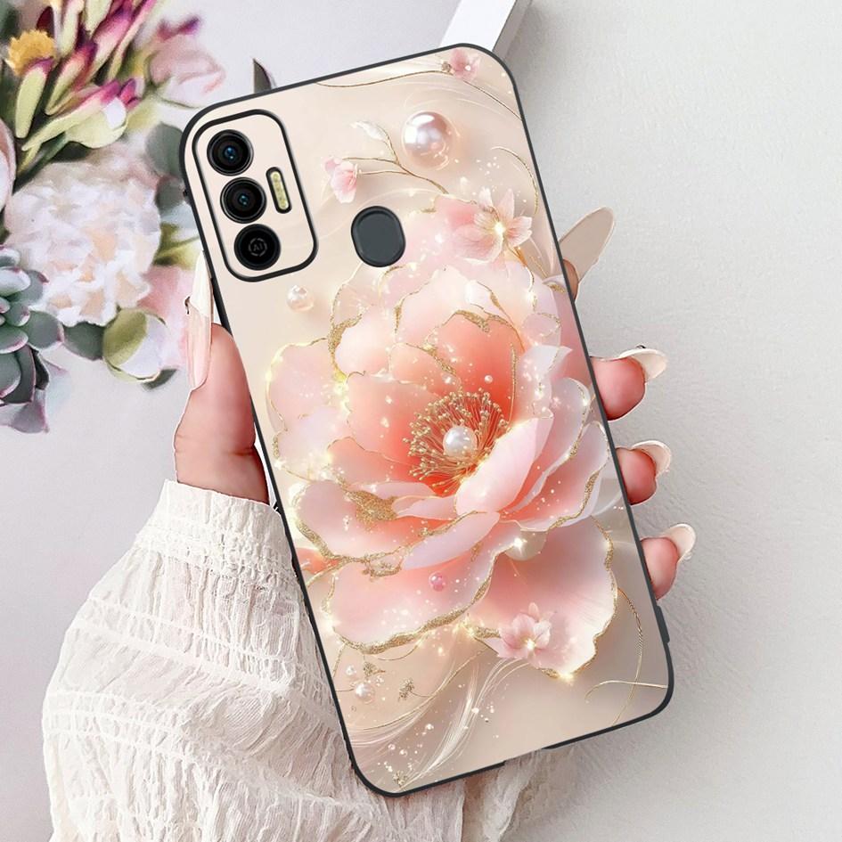 Für Tecno Spark 7 Hülle KF6 KF6j KF6i Abdeckung Niedliche Mode Katze Blume Weiches Silikon Schutzhülle Für Tecno Spark 7P 7T Spark7 Pro Capa