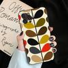 Multi Stem Orla Kiely Folio Phone Case For iPhone 6 7 8 Plus 11 12 13 14 Pro SE 2020 MAX Mini X XS XR Back Funda Cover