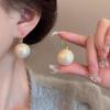 Elegant Pearl Earrings for Women: Minimalist European-America Hepburn Style Studs, Versatile Light Luxury Pendants