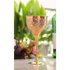 Weinglas mit Kupfer-Blumendesign und Messingständer 290 ML - Trinken Servieren Weinbar Hotel Restaurant