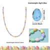 Easter Egg Easter Eggs Wreath Colorful Speckled Egg Easter Egg Garland 115/120/150/200cm DIY Craft Hanging Ornaments Party Favor