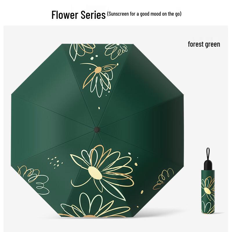 OEING Floral Series UV Protection Folding Umbrella