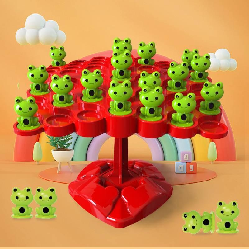 Interactive Frog Balance Tree Desktop Toy For Kids Enhances Motor Skills And Intelligence