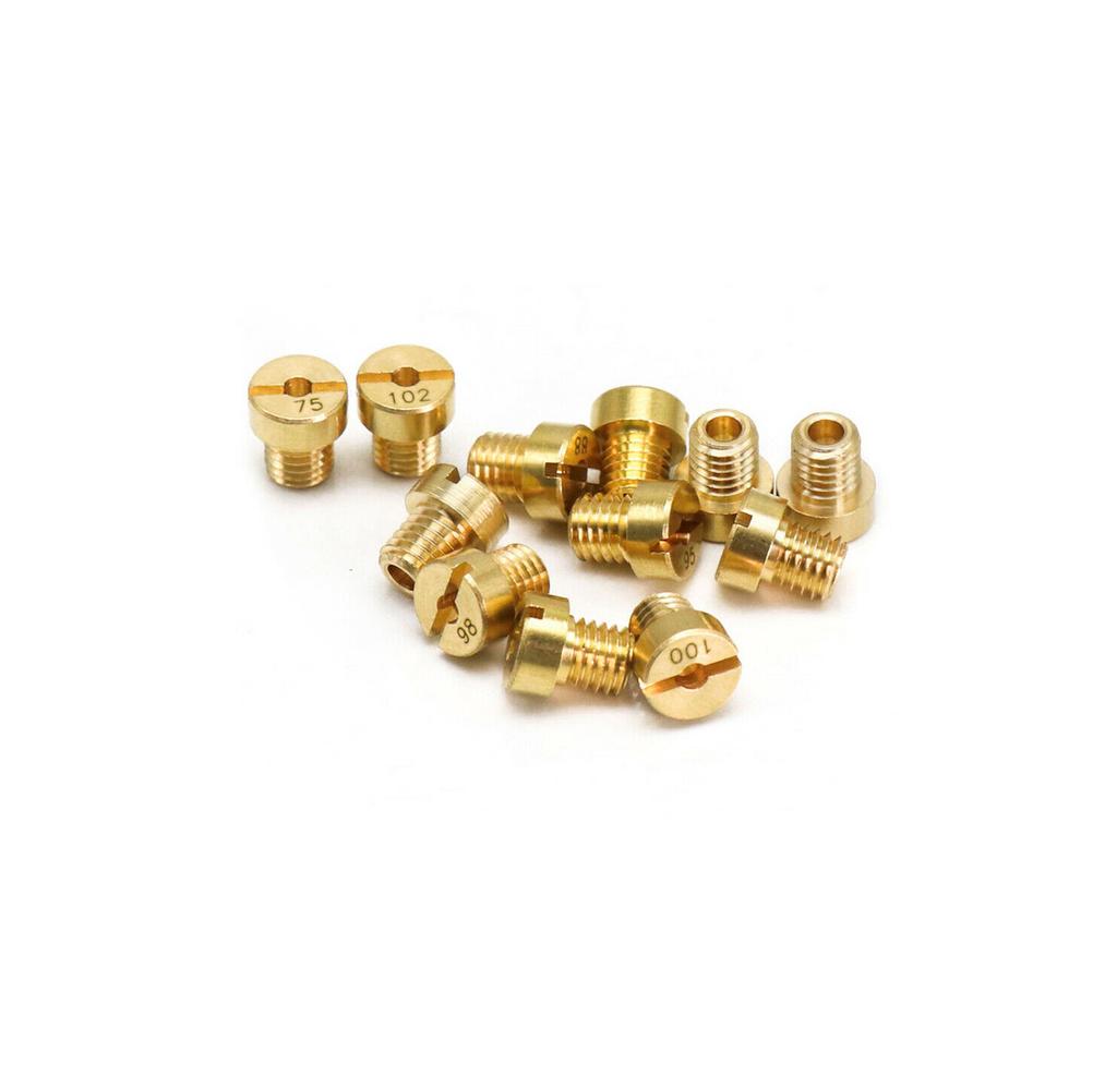 25 Stück Hauptdüse 55-115 M5 für Dellorto Mikuni Vergaser 5mm Hauptdüse Düsensatz Motorrad Kraftstoffzufuhr Ersatzteile