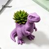 Cute Animal Planter 3D Printed Dinosaur Planter, Decorative Flower Pot, Tyrannosaurus Rex Creative Home Decor Plant Pot for Succulents Cacti