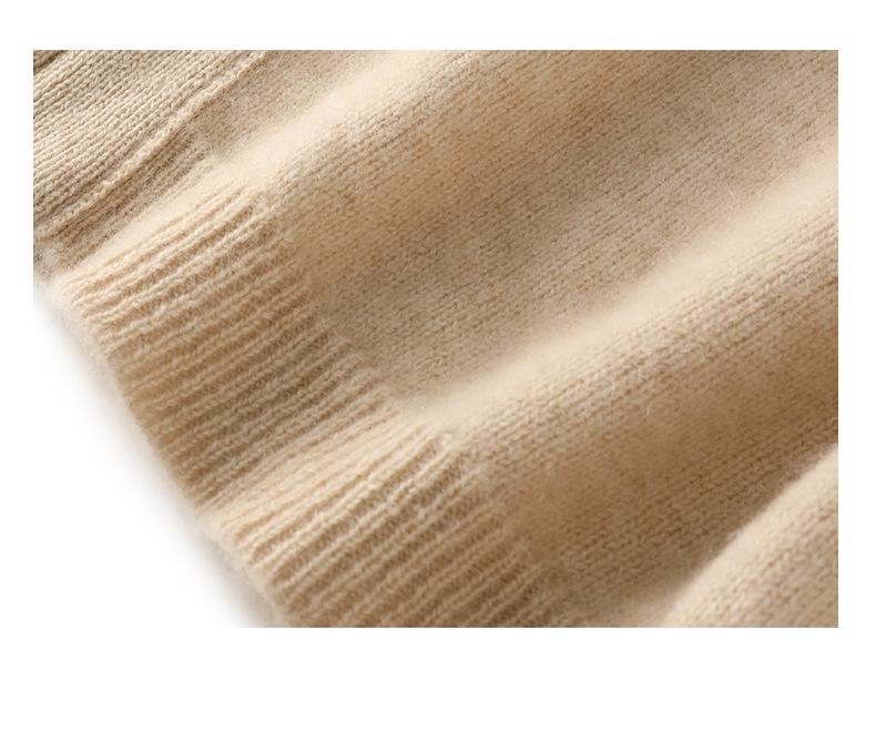 High Neck Warm Zipper Knit Cardigan - Women's Fashion, Age-Reducing Lazy Style, Autumn/Winter Outerwear