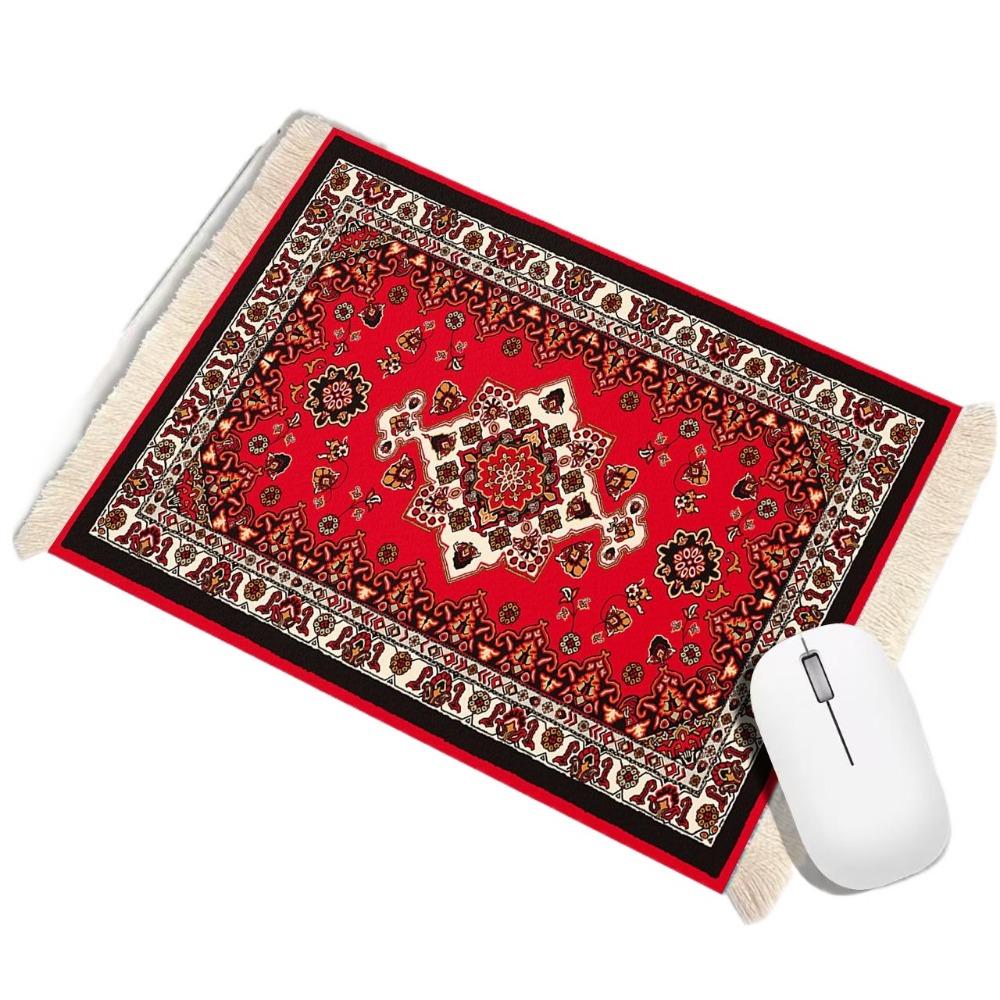 

Bohemia Persian Mouse Pad Rubber Base Computer Table Mat Pet Pad Carpet Mouse Pad Computer Desk style5