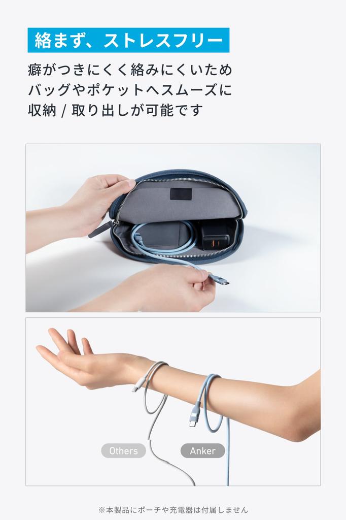 ANKER To Cable USB PD Compatible with iPhone MacBook iPad MacBook USB-C USB-C (1.8m, 240W, High-Durability Nylon) 17/16/15, Pro, Galaxy, Pro/Air,