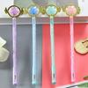 1 Piece Cute Cartoon Crystal Gel Ink Pens Kawaii Stationery Material Office School Supplies Gifts Gel Pen