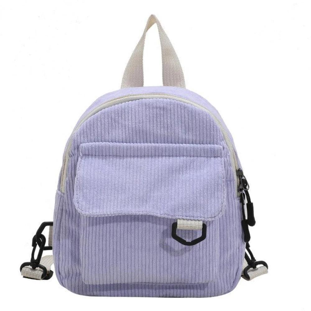 Super Popular Cute Mini Backpack, Corduroy Student Commuting Bag, Multi-Functional Portable Makeup Bag