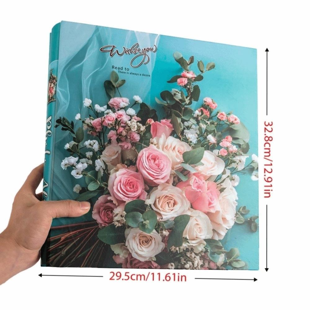 6 Inch 500 Pockets Photo Album Large Capacity Laminated Slip-in Picture Albums Insert Pocket Photo Storage Photo Collection