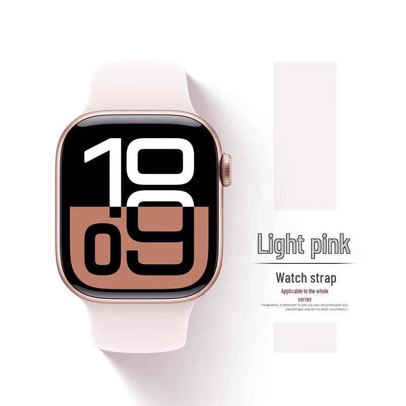 Kompatibles Silikonarmband für Apple Watch Series 8, 9, 10 und 11 - Neues Standardmodell für Mädchen (S)