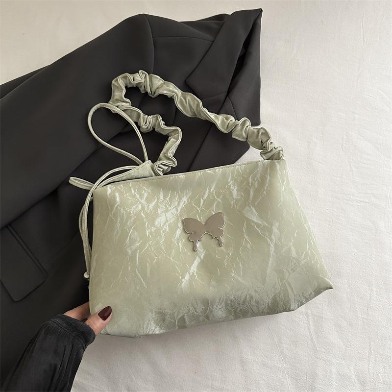 

Сумка большой вместимости женская весна-лето универсальная 2025 новая повседневная на плечо подмышку рабочая сумка-тоут зелёный