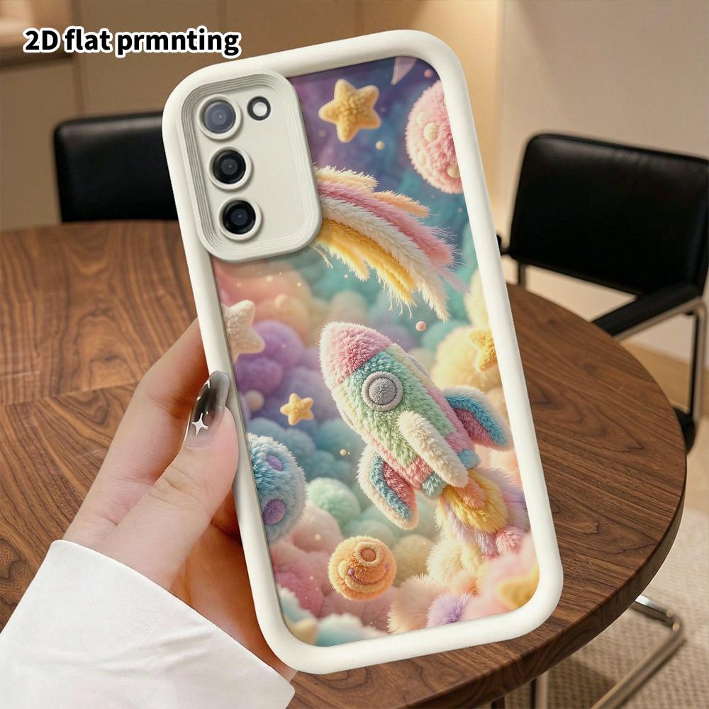 Phone Case: 2D Flat, Suitable for Samsung Galaxy A34 A35 M05 M06 S20 S22 S21 FE Plus 5G Protective Case, Dreamy Space, Perfect Christmas and Halloween