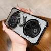 KEYSION Odporne na wstrząsy Platerowane Etui na Telefon dla IQOO Z10 5G Przezroczyste TPU Brokatowe Zdobione Łabędź Podpórka Tylna Pokrywa dla VIVO IQOO Z10 5G