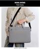 Men's 15-16 Inch Laptop Shoulder Bag - Large Capacity Business Briefcase with Custom Logo Print