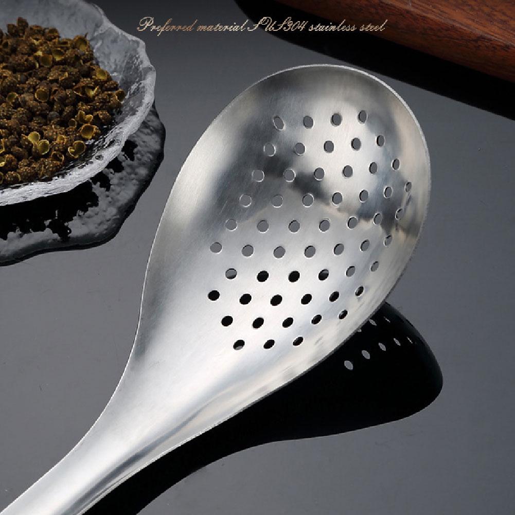 Steel Sichuan Pepper Slotted Spoon Household Slotted Noodles Spoon Slotted Spoon Kitc W0Y6