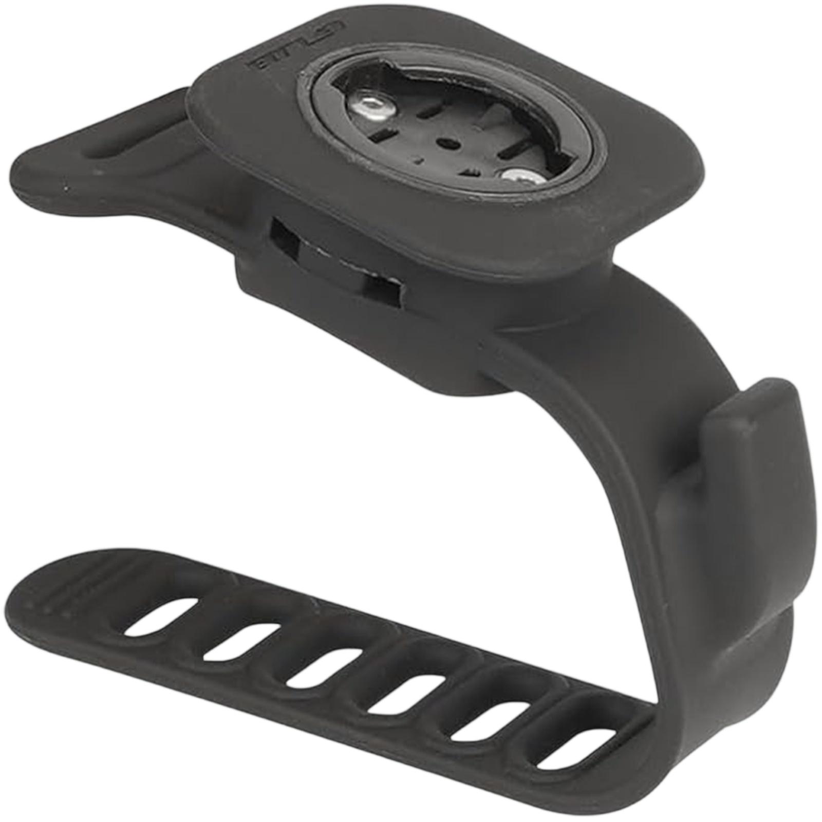 

Stopwatch Bracket for Road & Mountain Bikes, Soft Silicone Shockproof Frame Mount, Quick-Release Cycling Computer Holder One Size чёрный
