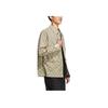 Adidas Neo Retro Floral Print Turn-Down Collar Jacket Men Outerwear Brown HM2039