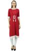 Bimba Women Rayon Tunic 3 4 Sleeve Chic Kurti Kurta Indian Ethnic Dress