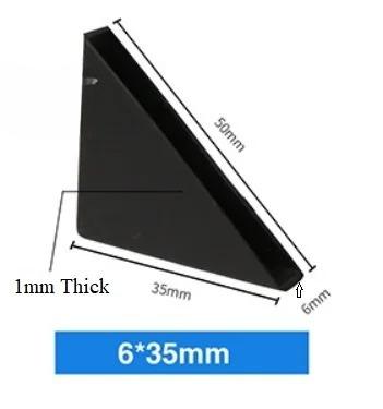 200Pcs Black Plastic Shape Triple Cornered Tile Marble Granite Slab Sheet Panel Glass Corner Protector Cushion Packing