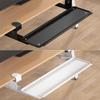 Plateau pour clavier et souris sous le bureau sans perçage avec glissière