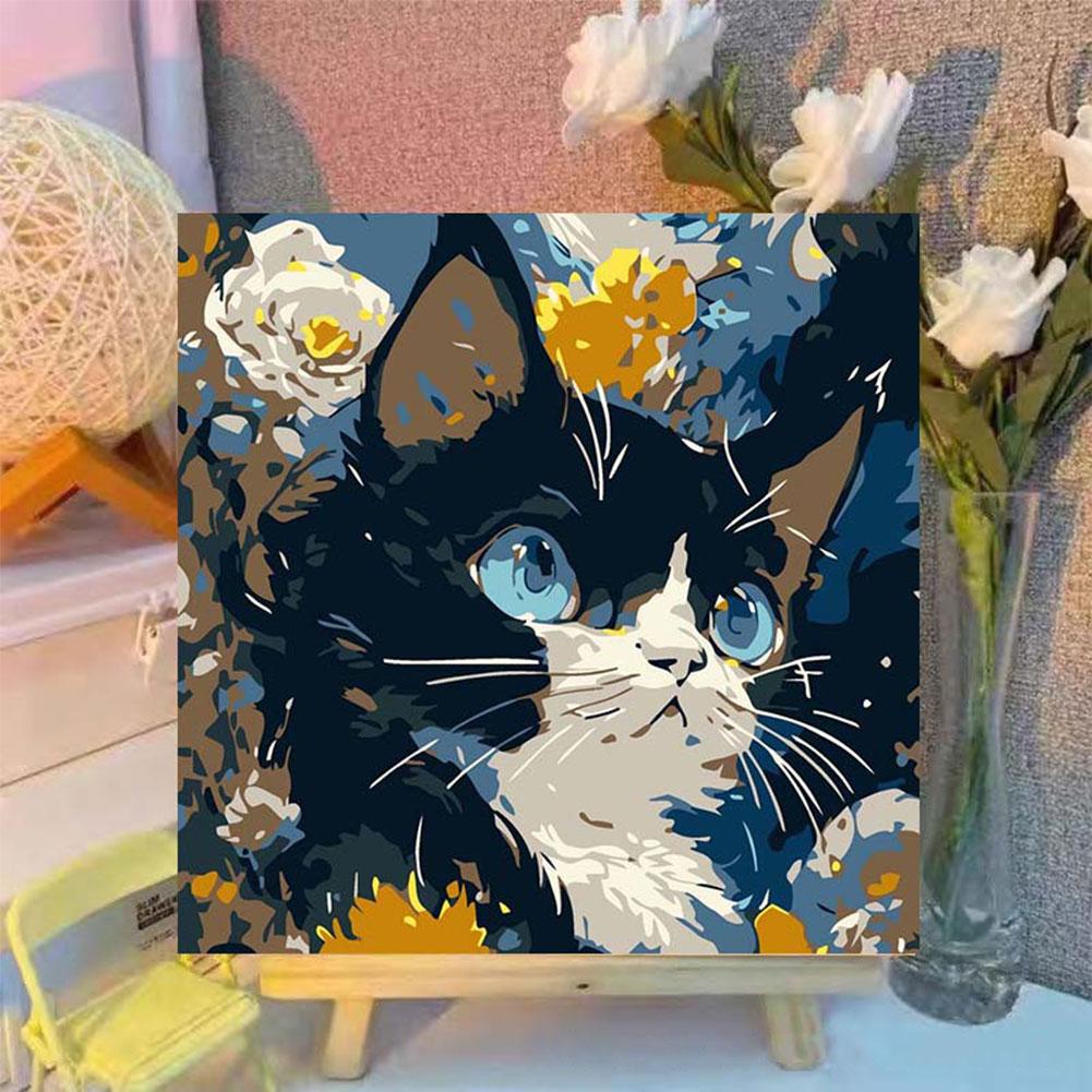 Painting By Numbers Digital Oil Painting DIY Hand-painted Coloring Animal Portrait Creative Cat Living Room Hanging Painting