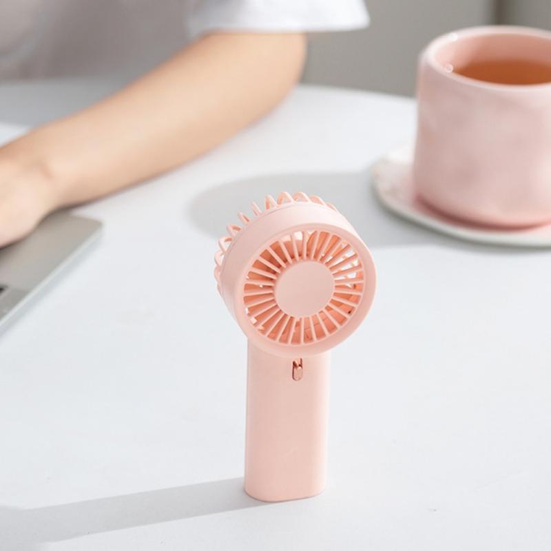 Rechargeable Mini Desk Fan Battery Operated Cooling Device For Home Office Travel Quiet Personals Airflows Tool