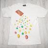 Y2K Loosekid LKSD Fruits Candy Graphic 100% Cotton T-shirt Mens Tees Top Size M White 2007
