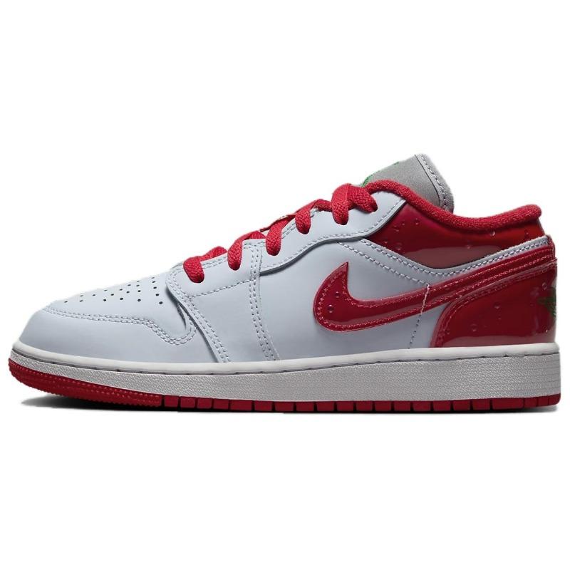 Air Jordan 1 GS lightweight low-top basketball shoes white/red unisex FQ1935-018 36.5