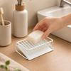Plastic Bar Soap Holder Self Draining Sponge Dispenser Elegant Soap Saver Dish  For Sponges