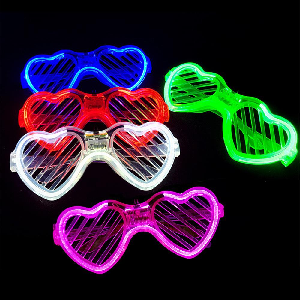 Occhiali a Lamelle Disco Illuminati - Accessori Lampeggianti per Vita Notturna Adulti