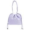 Hilary Embossed Logo PU Shoulder Bag Small Women Bags Purple 4C03000BUS000DJ402