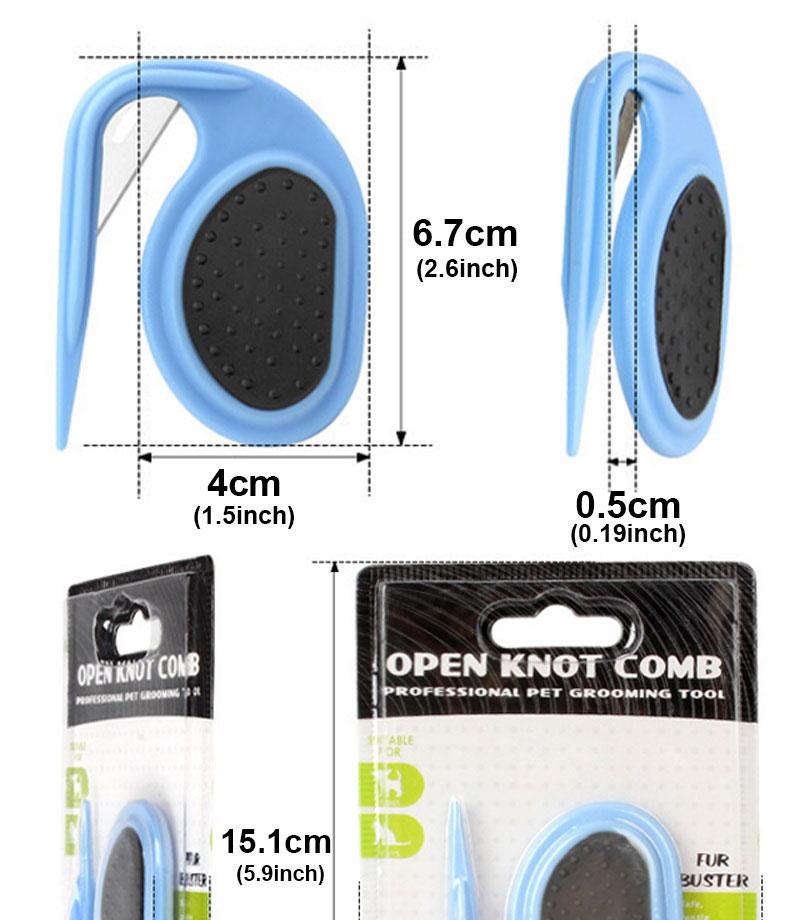 Pet Comb Dog Cat Hair Cutter Comb Dog Cat Hair Cutter Comb Anti-slip Pet Hair Remover Brush Stainless Steel Dog Accessor