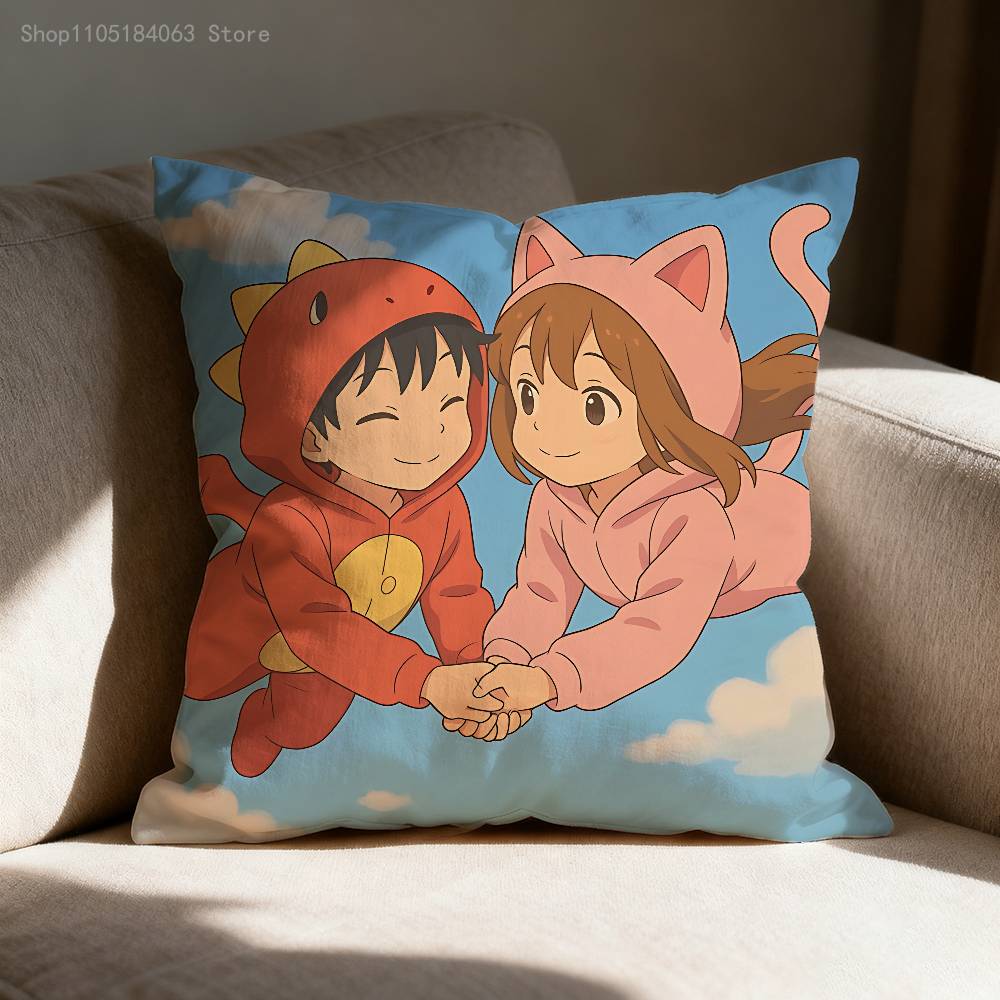 Cute O-Omz C-Crew Pillow Case Print Polyester Fiber 40X40 Cm Home Sofa Throw Cushion Cover Decoration