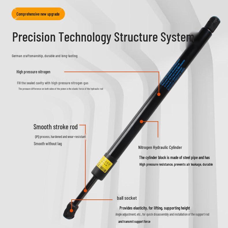 Wuling Hongguang S3 Trunk Hydraulic Support Rod for Rear Tailgate Wuling S3 Tailgate Rod Pair - Premium