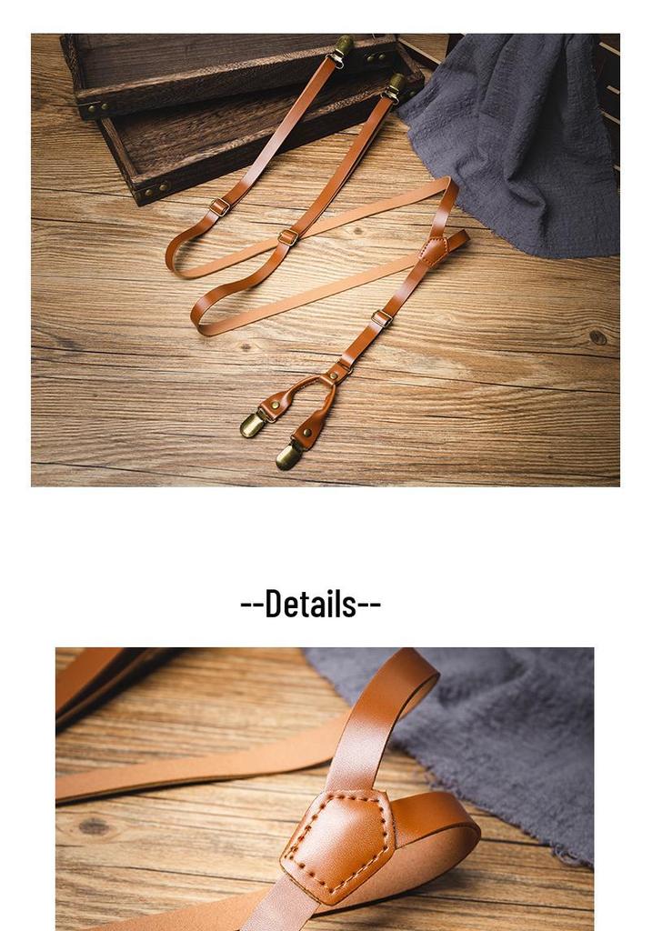 Brelocuri din Piele Anti-Alunecare în Formă de Y Unisex cu Cleme Rezistente