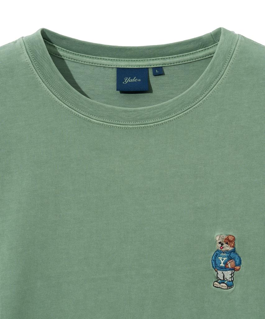 YALE Embroidery Dan Long Sleeve_Pigment Sage Green