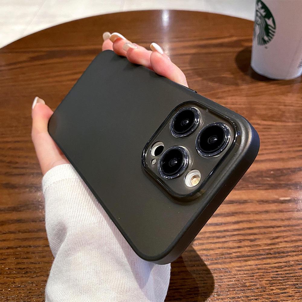 0.3mm Ultra Thin Matte Silicone Soft Case For iPhone 16e 16 15 14 13 12 11 Pro Max Plus Luxury Candy Color Transparent TPU Shell