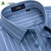 FIRS Men's Anti-Wrinkle Business Casual Striped Shirt