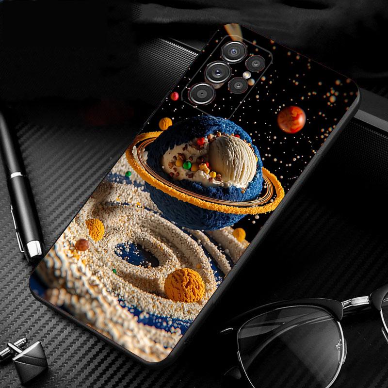 Universe Space Planet Phone Case For Samsung Galaxy S25 S24 S23 S22 S21 Ultra S24 S23 S22 S21 S25 Plus S24 S25 FE