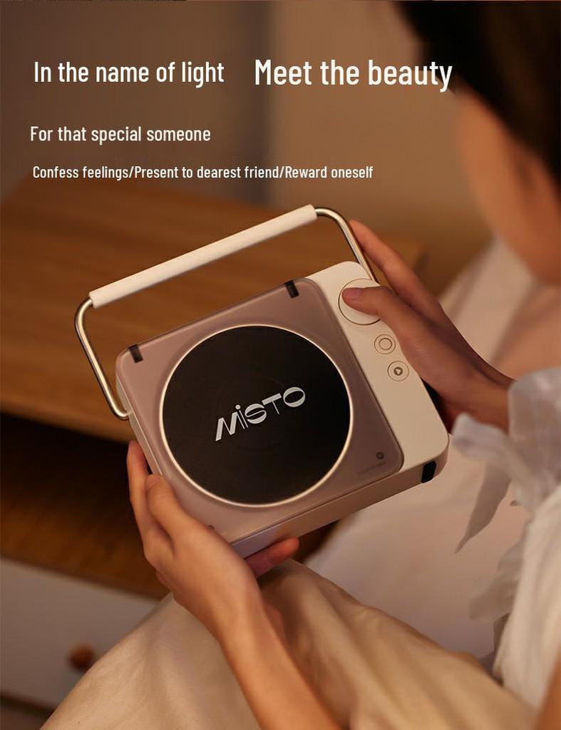 Bluetooth Wireless Speaker with Light-Activation, High-Quality Sound, Smart Design, Night Light Feature, and Compact Size.