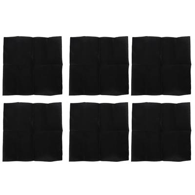 Cross Stitch Fabric Cotton Hand Knitting Mesh Cloth 14 CT for DIY Embroidery Carpet Rug Making Black020 Model 6 Sheets