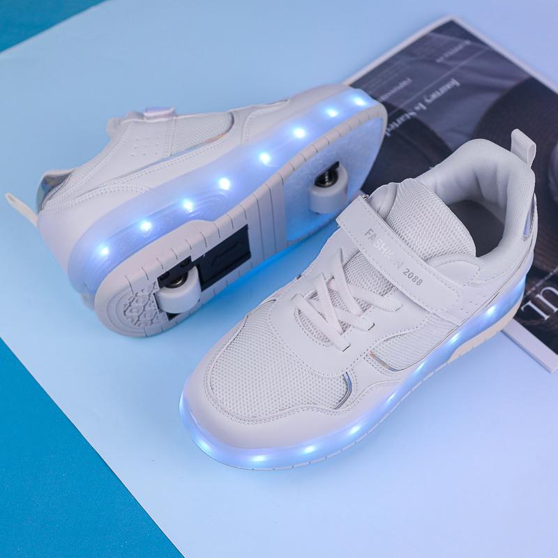 Pantofi sport luminoși pentru copii de primăvară/toamnă, pantofi de frecat, pantofi sport luminoși pentru fete, pantofi cu lampă de încărcare, pantofi sport luminoși pentru copii
