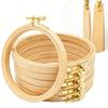 Wood Craft Hoop Ideal For Crosses Stitching Sewing And Punch Needle Embroidery Works
