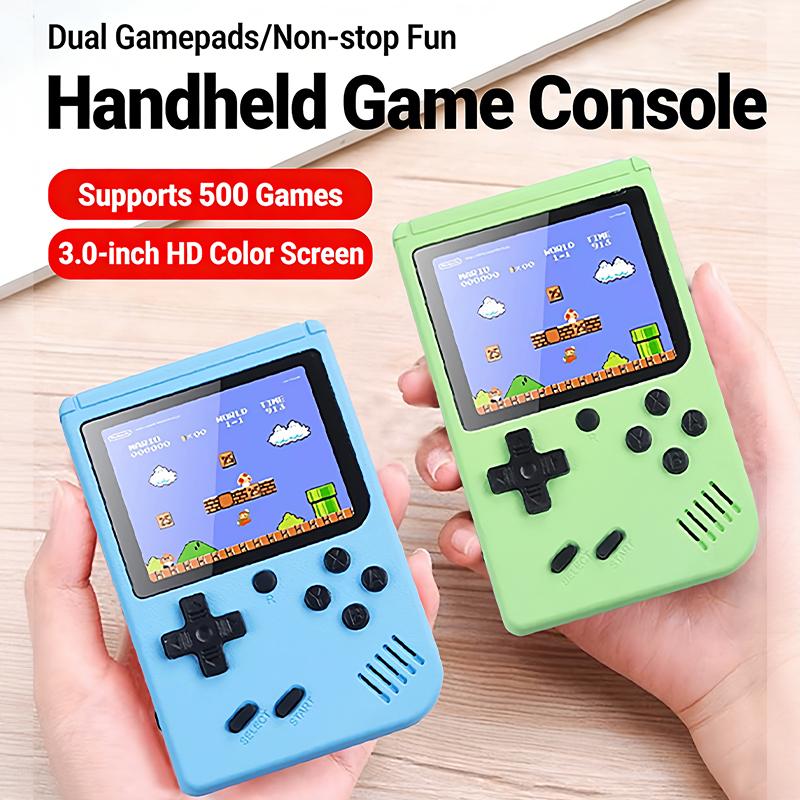 400-In-1 Macaron Dual-Player Handheld Game Console - Perfect Gift Mini Handheld Game Portable Classic Retro Games Arcad